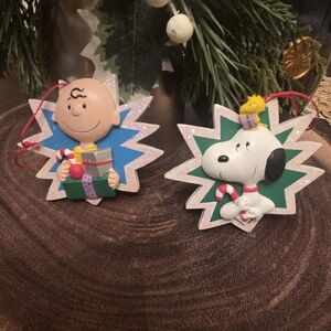 PEANUTS UFS Charlie Brown and Snoopy Ornaments - Set of 2